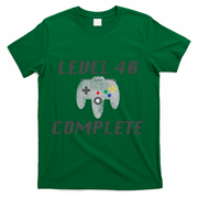 Level 40 Complete 40th Birthday T-Shirt - Green