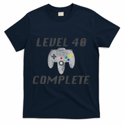 Level 40 Complete 40th Birthday T-Shirt - Navy