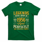 Legends Were Born In 1956 Aged Perfectly 70th Birthday Gift T-Shirt - Irish Green