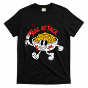 Mac Attack And Cheese Funny Food Meme T-Shirt - Black
