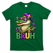 Mardigator Alligator Bruh Mardi Gras T-Shirt - Green