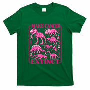 Make Breast Cancer Extinct Dinosaur T-Shirt - Irish Green