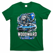 Michigan Car Cruise 2026 Woodward Ave M1 Lion T-Shirt - Irish Green