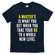 Masters Degree Graduation T-Shirt - Navy