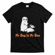 My Dog Is My Boo Ghost Halloween Dog Lover T-Shirt - Black