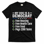 My Dog Is A Democrat Free Housing T-Shirt - Black