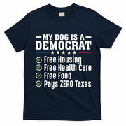 My Dog Is A Democrat Free Housing T-Shirt - Navy Blue