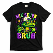 Mardi Gras 67 Six Seven Bruh Mardigator Alligator 6-7 T-Shirt - Black