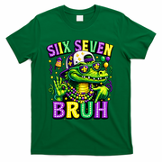 Mardi Gras 67 Six Seven Bruh Mardigator Alligator 6-7 T-Shirt - Green