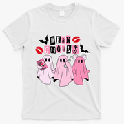 Mean Ghouls Halloween funny cow lover T-Shirt - White
