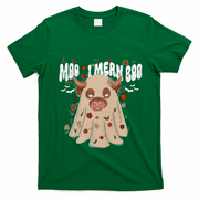 Moo I Mean Boo Funny Halloween Pig Ghost T-Shirt - Irish Green