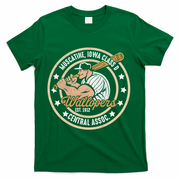 Muscatine Iowa Wallopers Baseball Heritage Vintage T-Shirt - Green