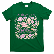 Military Kids Where They're Planted Purple Up T-Shirt - Green
