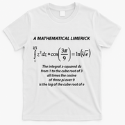 Mathematical Limerick Math Geek Nerd Gift Meaningful Gift T-Shirt - White