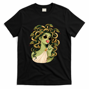 Medusa Lollipop Sunglasses Snake Vintage Greek Mythology T-Shirt - Black