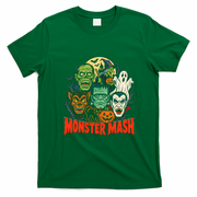 Monster Mash Halloween Graphic Vintage T-Shirt - Irish Green