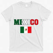 Mexico Mexican Jersey Flag T-Shirt - White