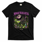 Midnight Margaritas Witch Mystic Vintage Halloween T-Shirt - Black