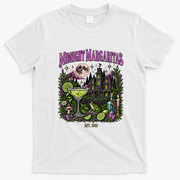 Midnight Margaritas Witch Mystic Vintage Halloween T-Shirt - White
