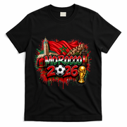 MOROCCO North America Soccer Tournament 2026 T-Shirt - Black
