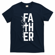 Man Of God Father Jeremiah 17:7 Front And Back T-Shirt - Navy
