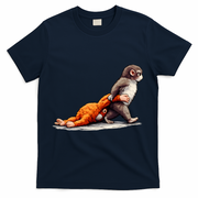 Monkey Punch Baby Little Punch Big Love T-Shirt - Navy