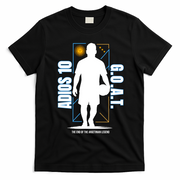 Messi Retirement GOAT Adios Number 10 Retired Soccer T-Shirt - Black