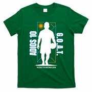 Messi Retirement GOAT Adios Number 10 Retired Soccer T-Shirt - Irish Green