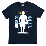 Messi Retirement GOAT Adios Number 10 Retired Soccer T-Shirt - Navy Blue
