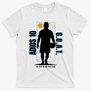 Messi Retirement GOAT Adios Number 10 Retired Soccer T-Shirt - White