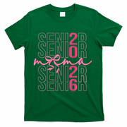 Mom Senior Class Of 2026 Coquette Bow Graduation 2026 T-Shirt - Green
