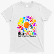 Make Your Mark Happy Dot Day Polka T-Shirt - White