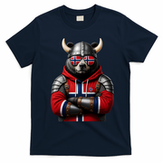 Norwegian Bear Viking Warrior T-Shirt - Navy Blue