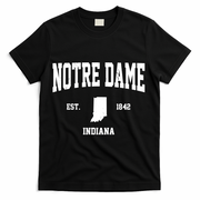 Notre Dame Indiana Est 1842 T-Shirt - Black