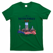 Never Forget 911 25th Anniversary T-Shirt - Irish Green