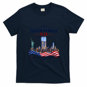 Never Forget 911 25th Anniversary T-Shirt - Navy Blue