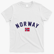 Norway Flag World Class Soccer T-Shirt - White
