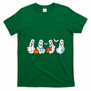 Nurse Halloween Ghost Festive T-Shirt - Irish Green