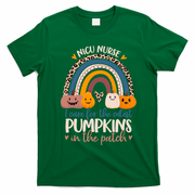 NICU Nurse Cutest Pumpkins In The Patch Rainbow Halloween RN T-Shirt - Irish Green