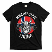 Norwegian Viking History Lovers And Adventurers T-Shirt - Black