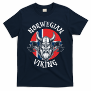 Norwegian Viking History Lovers And Adventurers T-Shirt - Navy Blue