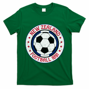 New Zealand Football Soccer Fan Vintage 1991 T-Shirt - Irish Green