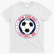 New Zealand Football Soccer Fan Vintage 1991 T-Shirt - White