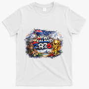 NEW ZELAND North America Soccer Tournament 2026 T-Shirt - White