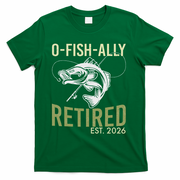 O Fish Ally Retired EST 2026 Fishing T-Shirt - Green