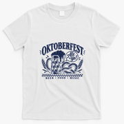 Oktoberfest German Beer Festival Pretzel Gift T-Shirt - White