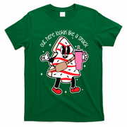 Out Here Looking Like A Snack Cute Boo Jee Xmas Trees Cakes T-Shirt - Irish Green