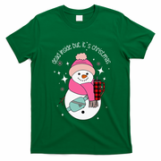 Out Here Looking Like A Snack Cute Boo Jee Xmas Snowman T-Shirt - Irish Green
