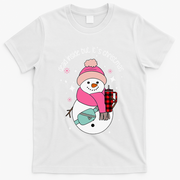 Out Here Looking Like A Snack Cute Boo Jee Xmas Snowman T-Shirt - White