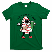 Out Here Looking Like A Snack Cute Boo Jee Xmas Trees Cakes Gift T-Shirt - Irish Green